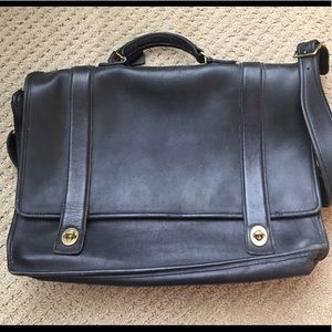 Coach vintage black briefcase